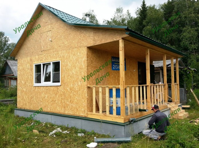 Дачный каркасный дом фото