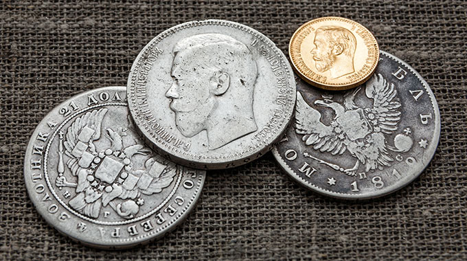 старинные монеты
