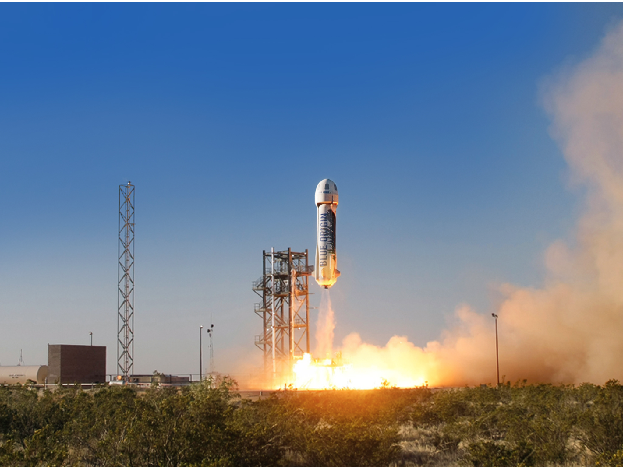 В США компания Blue Origin провела успешные испытания космического корабля New Shepard