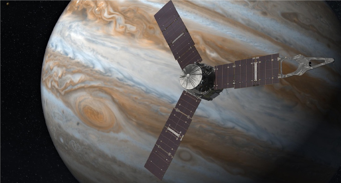 Космический зонд Juno вошел в магнитосферу Юпитера