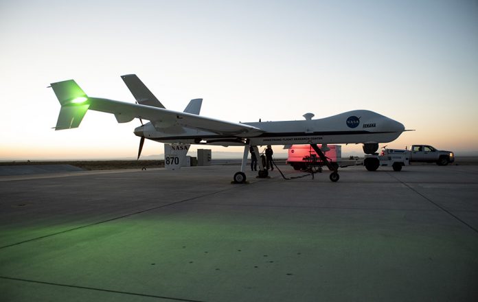 NASA’s Aircraft Maintenance Crews Prepare the Ikhana Aircraft for a Test Flight