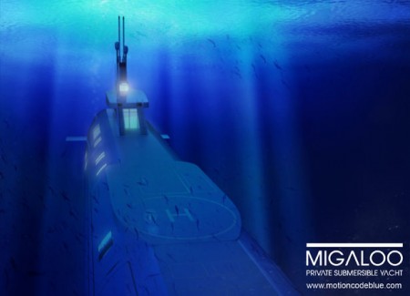 подводная яхта от Motion Code: Blue